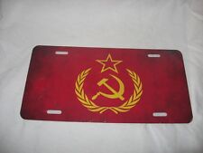 Old Soviet Union U.S.S.R. USSR License Plate 6 X 12 Inches Aluminum New picture