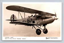 RPPC RAF Hawker Hart Light Bomber Biplane FLIGHT Photograph Postcard picture