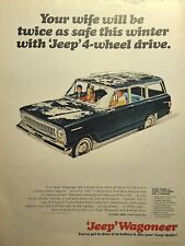 '66 Jeep Wagoneer Mom Kids Snow Kaiser Jeep Corp Toledo OH Vintage Print Ad 1966 picture