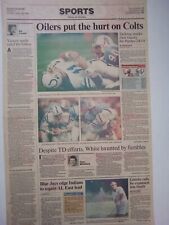 HOUSTON OILERS  VS INDIANOO COLTS 1990 picture