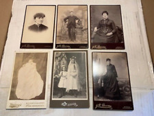 Six 19th Century Cabinet Cards 4 1/4 x 6 1/2. New York City picture