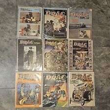 VTG Peterson DRAG Cartoons Magazine Lot 9 Issues 1967-1972 racing Pete Millar picture