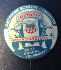 1932 American Bowling Congress; Detroit 32nd Annual Tournament; Automobile Theme picture