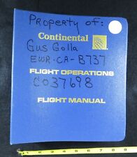 Continental Airlines Flight Operations Flight Manual Binder picture