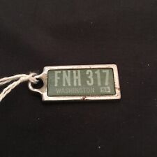 Vintage  1959 WashingtonLicense Plate Tag Keychain Disabled American Veterans picture