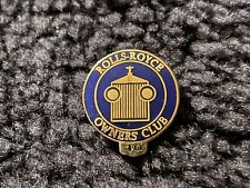 Rolls-Royce Owners Club RROC Bentley Lapel Pin Hat Pin 40 Year Blue Enamel picture