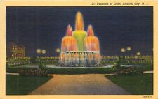 Atlantic City New Jersey NJ Fountain of Light Postcard picture