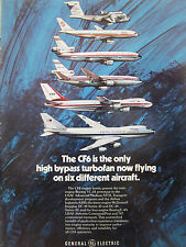 8/1977 PUB GENERAL ELECTRIC CF6 TURBOFAN YC-14 AIRBUS A300 DC-10 BOING 747 AD picture