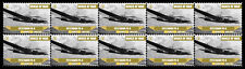PETLYAKOV PE 8 BOMBER PLANE WORLD WAR 2 WINGS OF WAR STRIP OF 10 MINT STAMPS picture