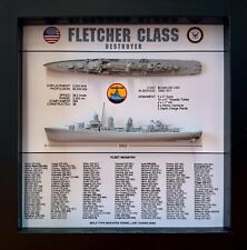 Fletcher Class Destroyer Memorial Display Box, WW2, 9