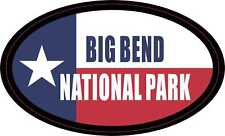 4.75in x 3in Oval Big Bend National Park Vinyl Sticker Car Vehicle Bumper Decal picture