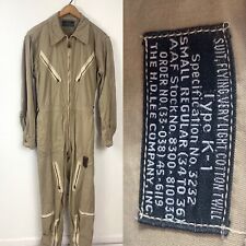 USA Military Coveralls 60s Tan Small-Medium Authentic True Vintage picture