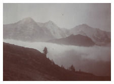 Switzerland, Bernese Alps, Route de Paulhorn, Vintage Print, circa 1900 Wine Print picture