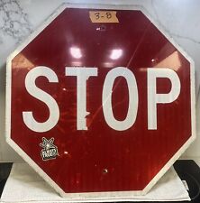 Authentic Retired Street Traffic Road Sign (STOP SIGN 24