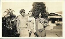 AS THEY WERE Found PHOTOGRAPH bw Original 20's 30's WOMEN Snapshot VINTAGE 07 24 picture