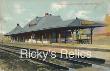Color Postcard STERLING IL Depot/Station CNW Chicago North Western 1900’s picture