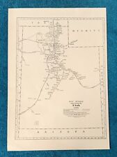 1933 UTAH Rand McNally Handy Railroad Map, Good Reference, Detailed picture