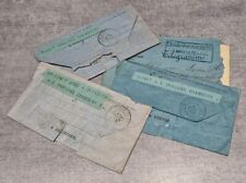 Antique 1898/99 Lot of 4 Telegrams Militaria Dragons GINET telex dispatch mail picture