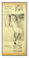 Johnson's Baby Oil & Powder Vintage Print Ad 1954 picture