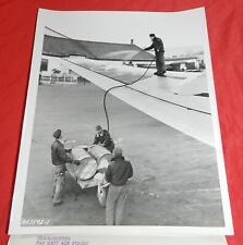 Vintage 1953 Air Force Press photo - De-Icing C-54 Skymaster Wings picture