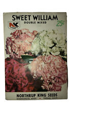 *Sealed* 1964 Northrup, King & Co. Sweet William Seed Growers Seeds Pack *Full picture