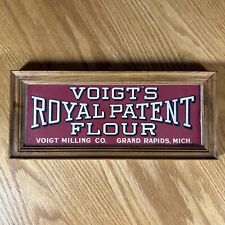 Antique Voigt's Flour Sign Country Store Advertising Grand Rapids Michigan picture