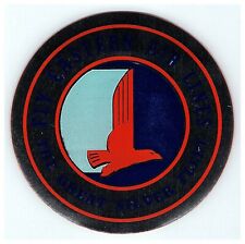  1940-50s Fly Eastern Air Lines Vintage Luggage Label Gum Sticker Original picture