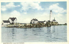 Boston Light,Boston Harbor,MA Suffolk County Massachusetts Antique Postcard picture