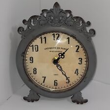 Small Vintage Table Clock Decorative Round French Design picture