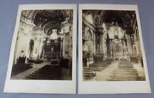 1870s Carlo PONTI two mammoth plate albumen photos Church of the Jesuits Venice picture