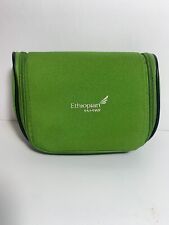 Ethiopian Airlines Business Class Amenity Kit - green zippered bag with hanger picture