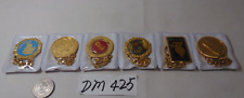 Singapore Airlines Advertising Keychain Lot of 6 New NOS Vintage Flower Key Ring picture