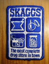 GEMSCO NOS Vintage Patch SKAGGS DRUG CENTERS - ORIGINAL 1974 - RIP 1977 picture