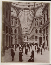 Italy, Naples, Galleria Umberto I, Interior, ED. Brogi Tirage Vintage Print,  picture