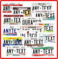  Placas de mexico Personalized Any States of Mexico Novelty Auto License Plate picture
