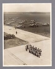 HAWKER HART TRAINER & CREWS LARGE VINTAGE ORIGINAL THE AEROPLANE PRESS PHOTO RAF picture