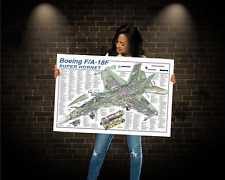 Boeing F/A - 18 F Super Hornet  Cutaway Poster  24