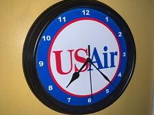 USAir Airline Airplane Pilot Stewardess Terminal Bar Advertising Clock Sign picture