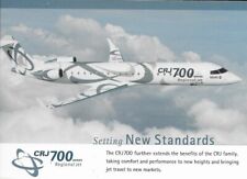 CRJ700 Data Postcard-Bombardier issued, 6inx4in Large Card picture
