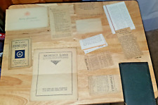 1927 FREE MASON MASONIC CORONA LODGE HANDBOOK, PROGRAMS, CARD ETC picture