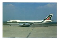 Postcard Airline ALITALIA I-DEMD Boeing 747-243B Unposted CC5. picture