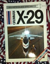 GRUMMAN X-29 BOOKLET CHUCK SEWELL CHIEF TEST PILOT ON THE COVER.  1985. picture