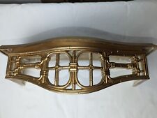 Vintage Homco Wall Shelf Gold Resin Plastic Made in USA picture