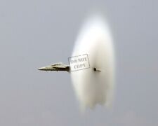 US Navy USN F/A-18F Super Hornet aircraft goes supersonic A1 8X12 PHOTOGRAPH picture