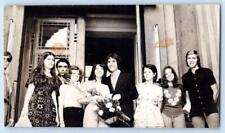 GROOVY 1970 SMALL WEDDING PHOTOGRAPH SNAPSHOT 2 5/8