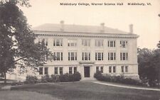 Warner Science Hall, Middlebury College, Middlebury, Vermont, 1930 Postcard picture