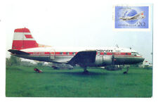 1987 AEROFLOT Soviet Airlines POLAR IL-14 Postcard with Stamp picture