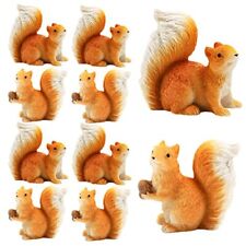 10PCS Miniature Squirrel Resin Squirrel Mini Squirrel Squirrel Cake Topper Sq... picture