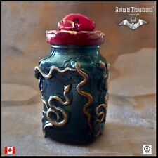 apothecary jar viper venom witchcraft magic potion witch apple poison snake deco picture