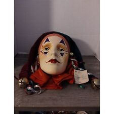 Dyan Nelson Jester Clown Wall Mask 1993 Nobody's Fool Heads Signed picture